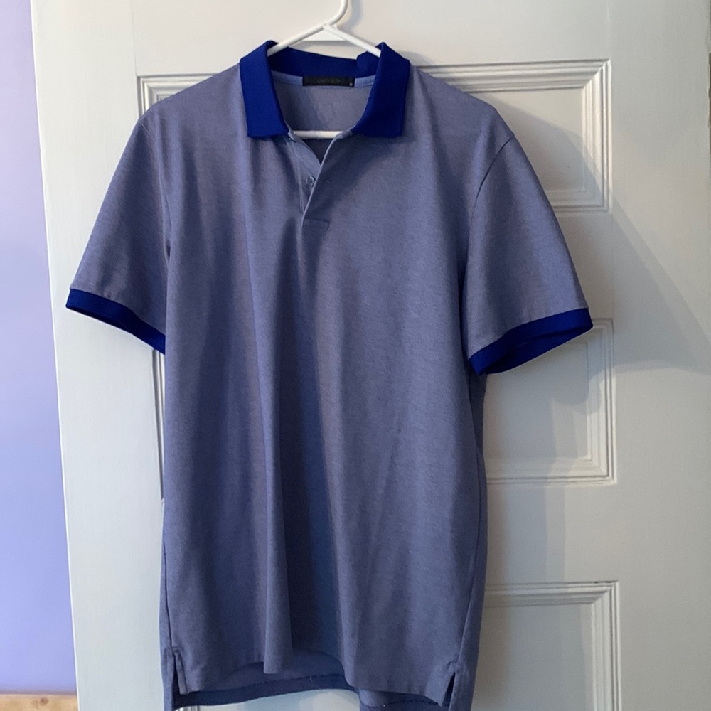 Greyson blue golf polo